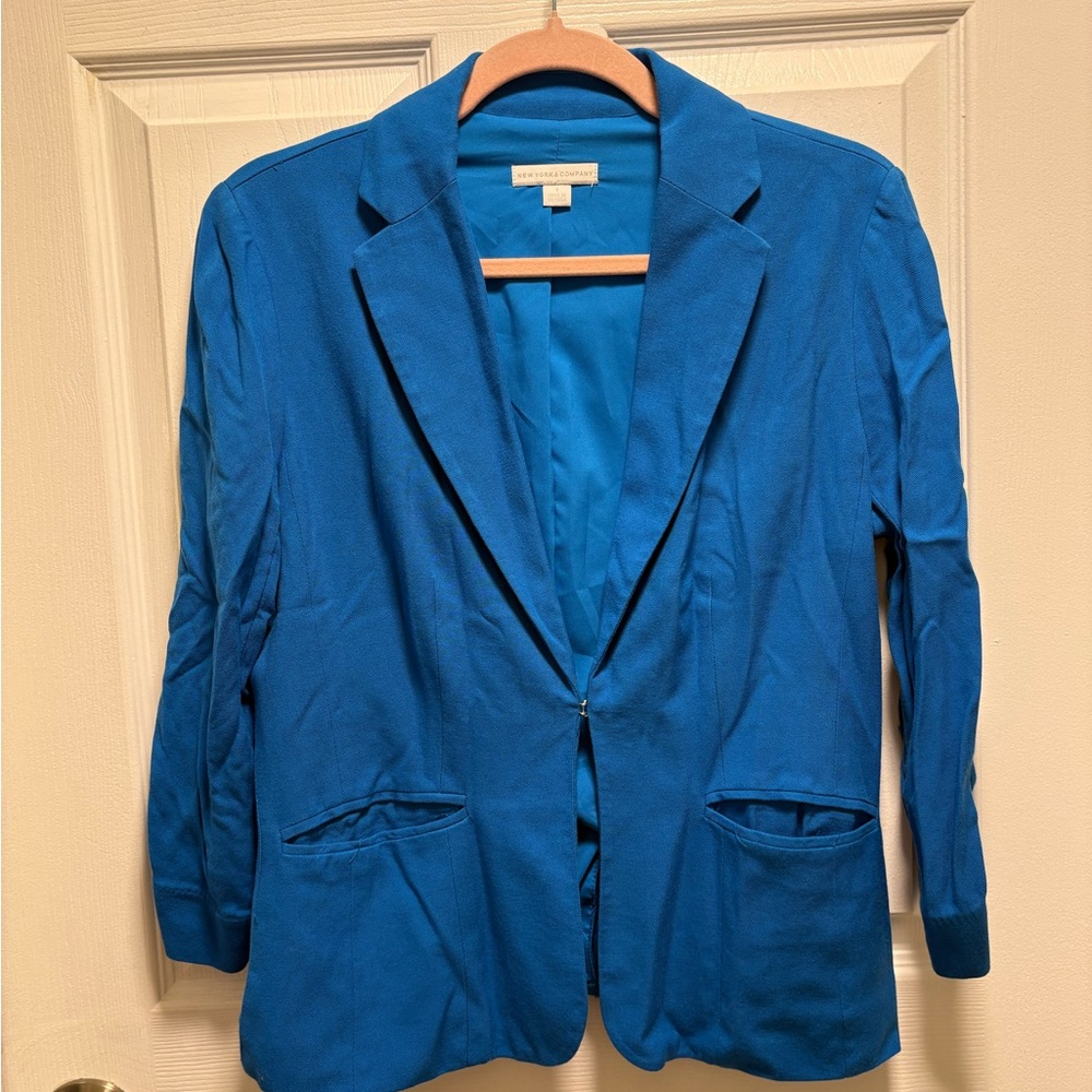 New York & Company Vibrant Blue Blazer